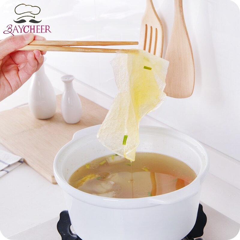 12 stk / sæt køkken bagning blødpapir suppe olieagtig film mad olieabsorberende bomuldssikker ikke-giftig mad olieabsorberende papir