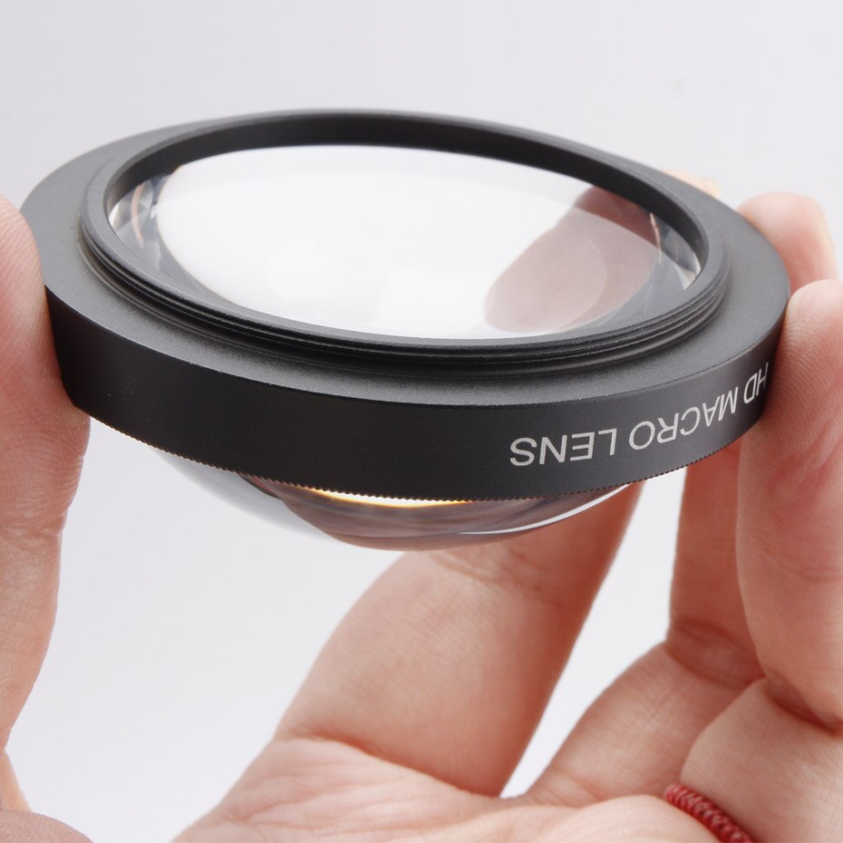TENENELE Action Camera Filters Set 24X Macro Lens+Diving Red Filter+Adapter Ring on Waterproof Housing For GoPro Hero 5/6/7