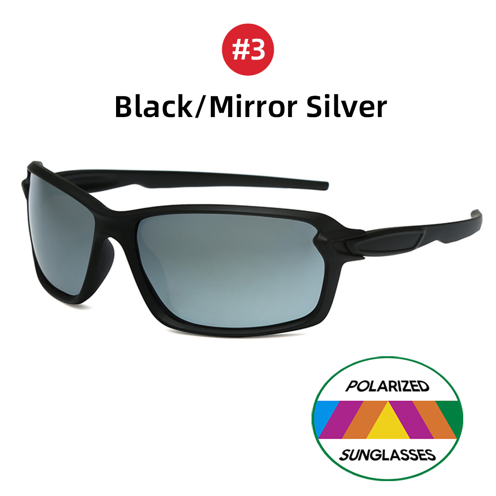 Sportzonnebril voor heren Meekleurende fietsspiegel Rood gepolariseerde fietszonnebril Dames Vissen 2025, UV400 fietsbril: green