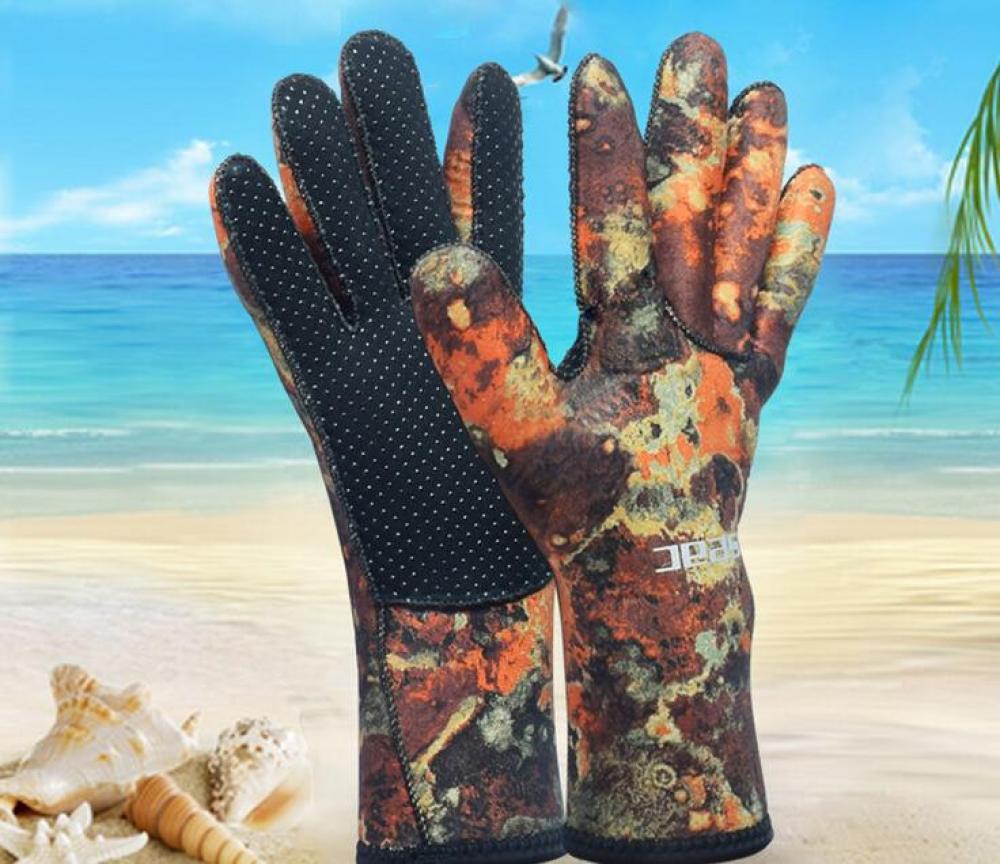3mm Neopren Tauchen Neoprenanzug Schleudern nachweisen Camo Schnorcheln Handschuhe