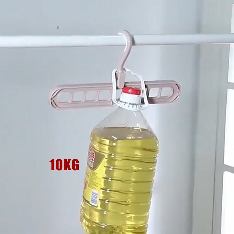 Multi-port Support Circle Clothes Hangers Clothes Drying Racks Multifunction Plastic Scarf Clothes Hanger Storage Rack