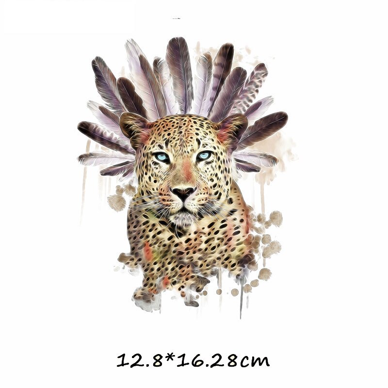 Top dieren stickers op kleding strijk patches voor kleding tijger leeuw applicaties kleding applicatie diy t-shirt badges print e: Zt0700