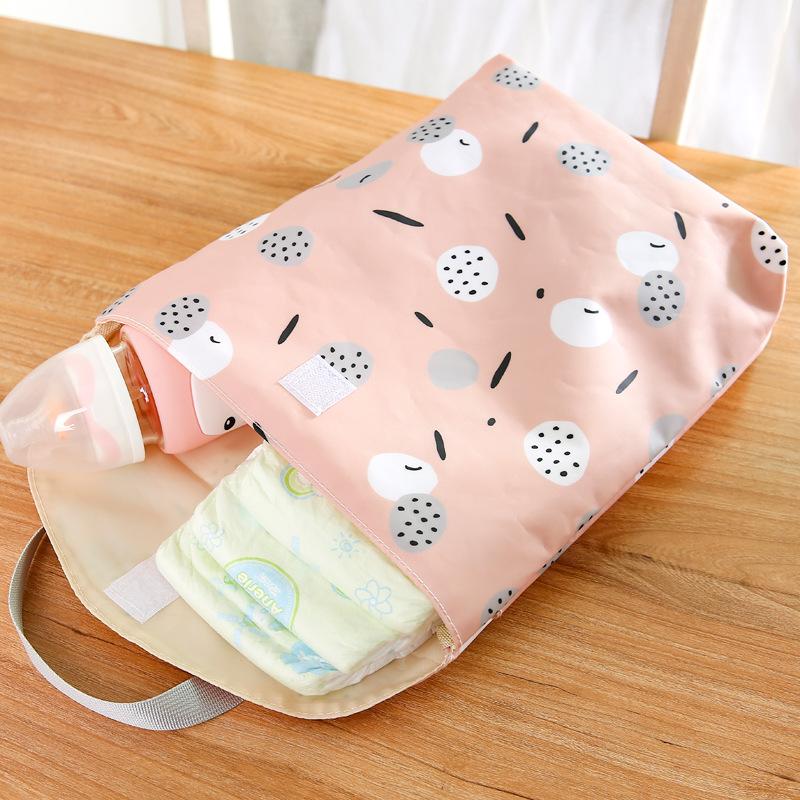 Multifunktionale Baby windel tasche, wiederverwendbare stilvolle wasserdichte windel lagerung tasche, tragbare große-kapazität Mutter tasche