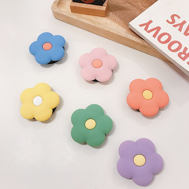 Mignon Fleur Support Pliant Kawaii pour Support De Téléphone Portable pour IPhone X 8 7 6 Plus IPAD pour Samsung pour Huawei Téléphone Grip