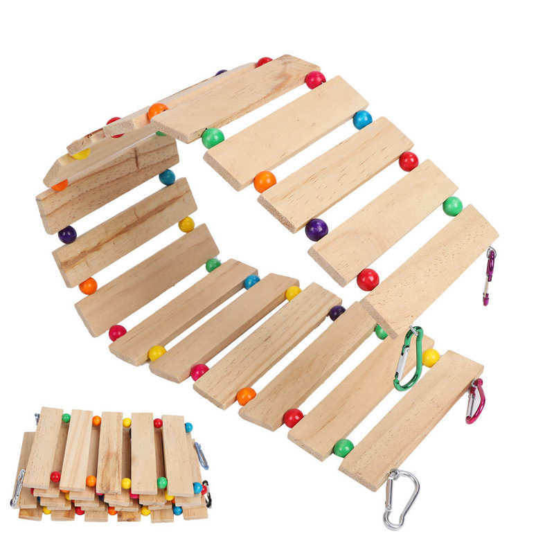 Chicken Swing Chicken Swing Chicken Wooden Ladder Hanging Feeder Bird Hens Toy for Poultry Rooster Chicks Chicken Swing for Hens