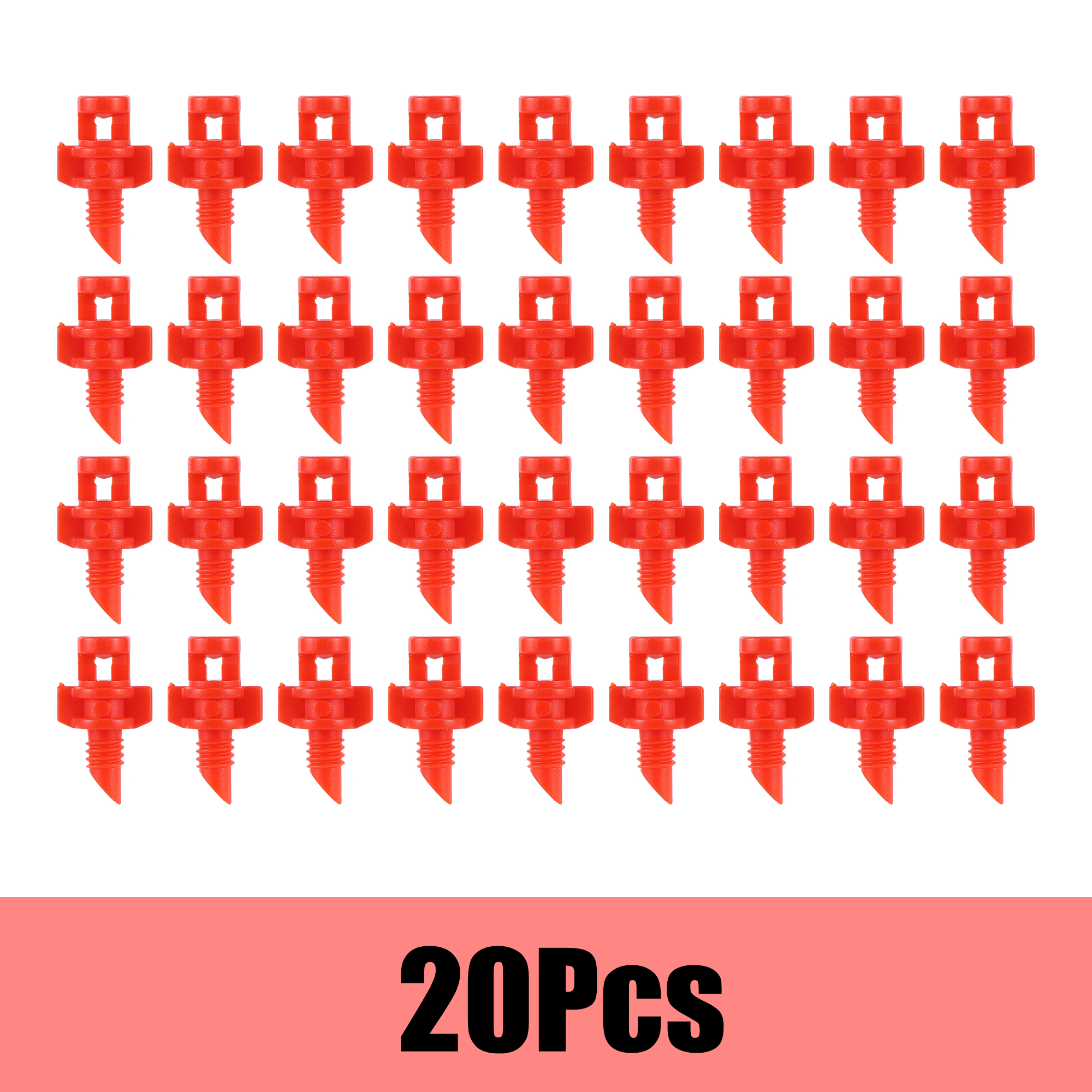 90-360 Degree Micro Refraction Nozzle Sprinkler Head Garden Irrigation Mist Sprayer Watering System Atomizing Nozzle 20/50/100Pc: Burgundy