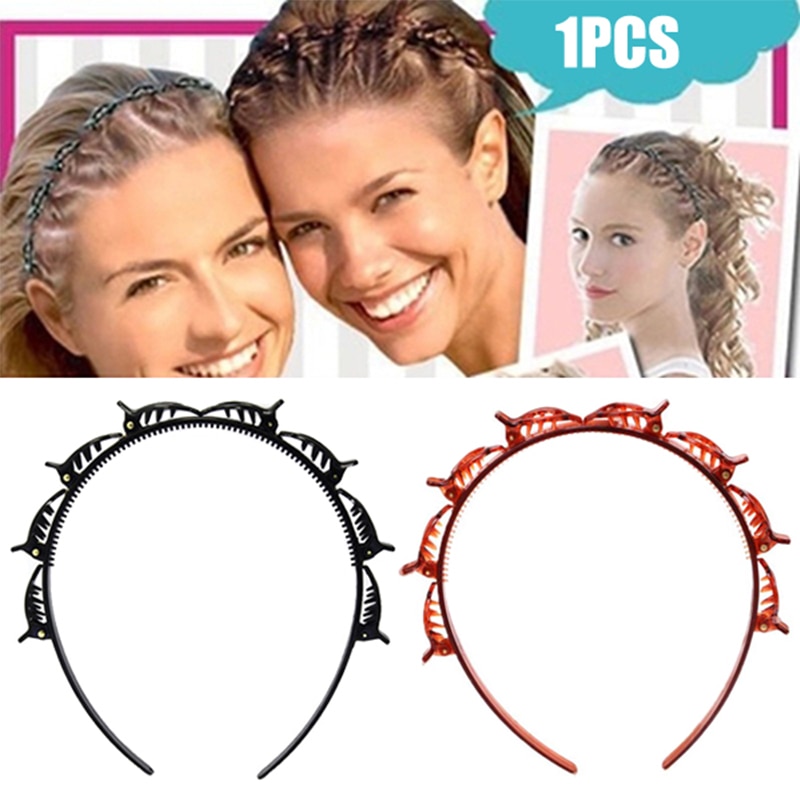 Dubbele Pony Kapsel Haarspeld Mannen Vrouwen Sport Haarband Accessoires Dubbele Laag Pony Kapsel Hoofdband Haarbanden