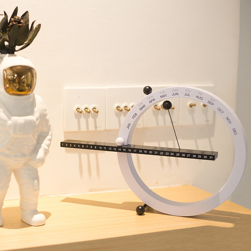Kreative Magnetische Kugel Wanduhr Perpetual Wand Kalender Neuheit Home Decor Europäischen Stil Wohnzimmer Schlafzimmer Ornamente