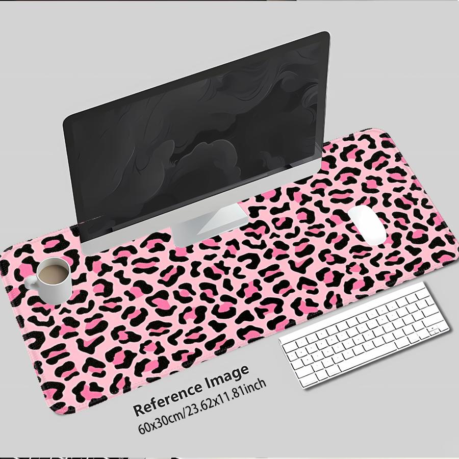 Leopardmönstrad vattentät musmatta kontorsmatta dator bärbar datormatta spelkonsolmatta tangentbord musmatta skrivbordstillbehör