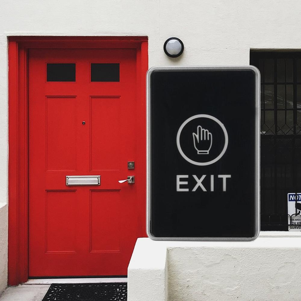 Push Touch Sensor Exit Button Security Access Control System Door Exit Release Button With LED Indicator Light For Home Office