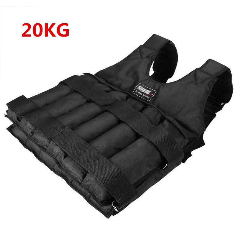 20/50kg Max Loading Adjustable Weighted Vest Fitness Training Exercise Waistcoat 1680D Oxford Cloth Running Weight Boxing Vest: 20kg