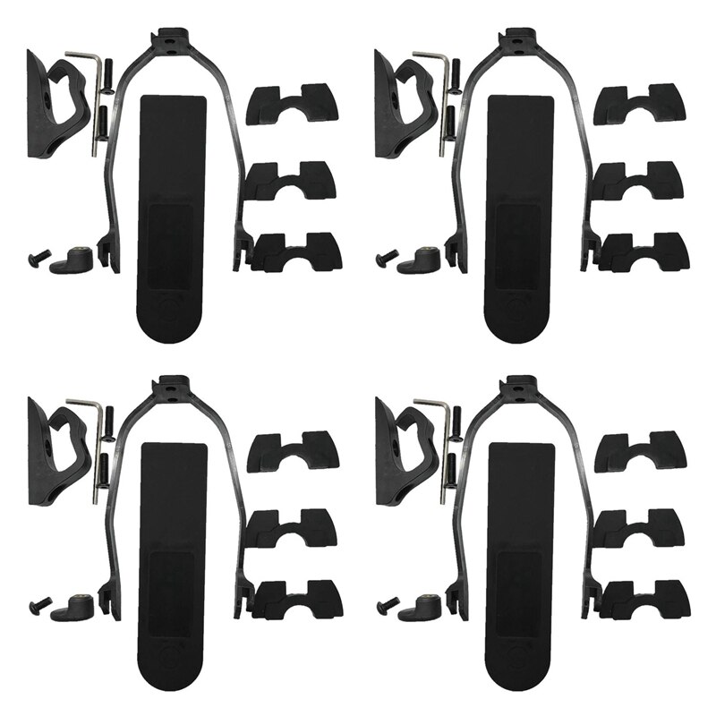 4Set for Xiaomi Mijia M365 M187 Electric Scooter Accessories Hook Shock Fender Bracket Absorber Damping Silicone Sleeve: Default Title
