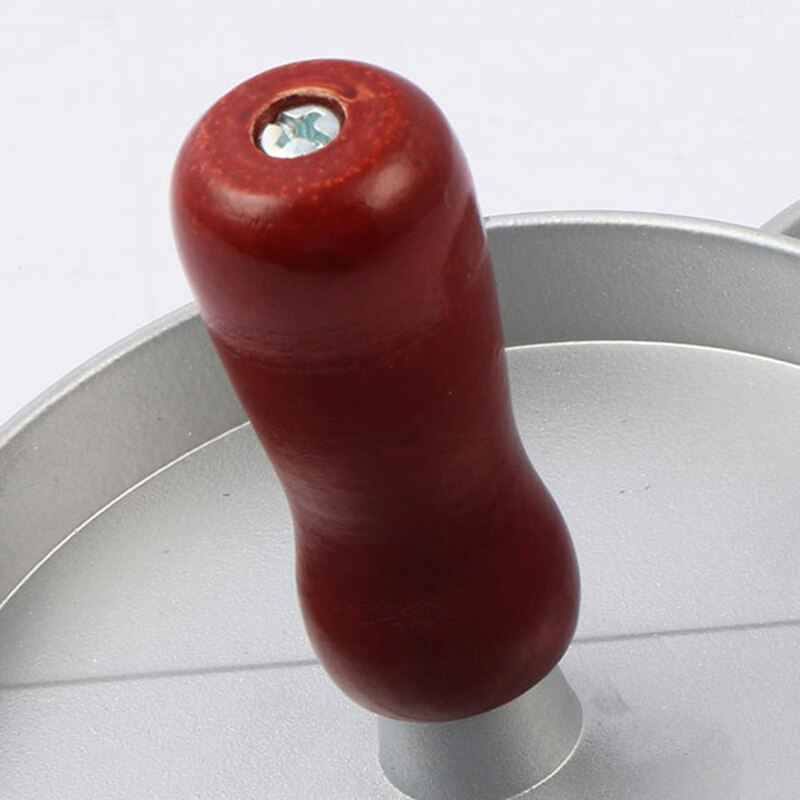 Rund aluminium hamburger stamper hamburger grillblokkform matlaging kjøkken utendørs grille størrelse diameter 12 x 2 cm