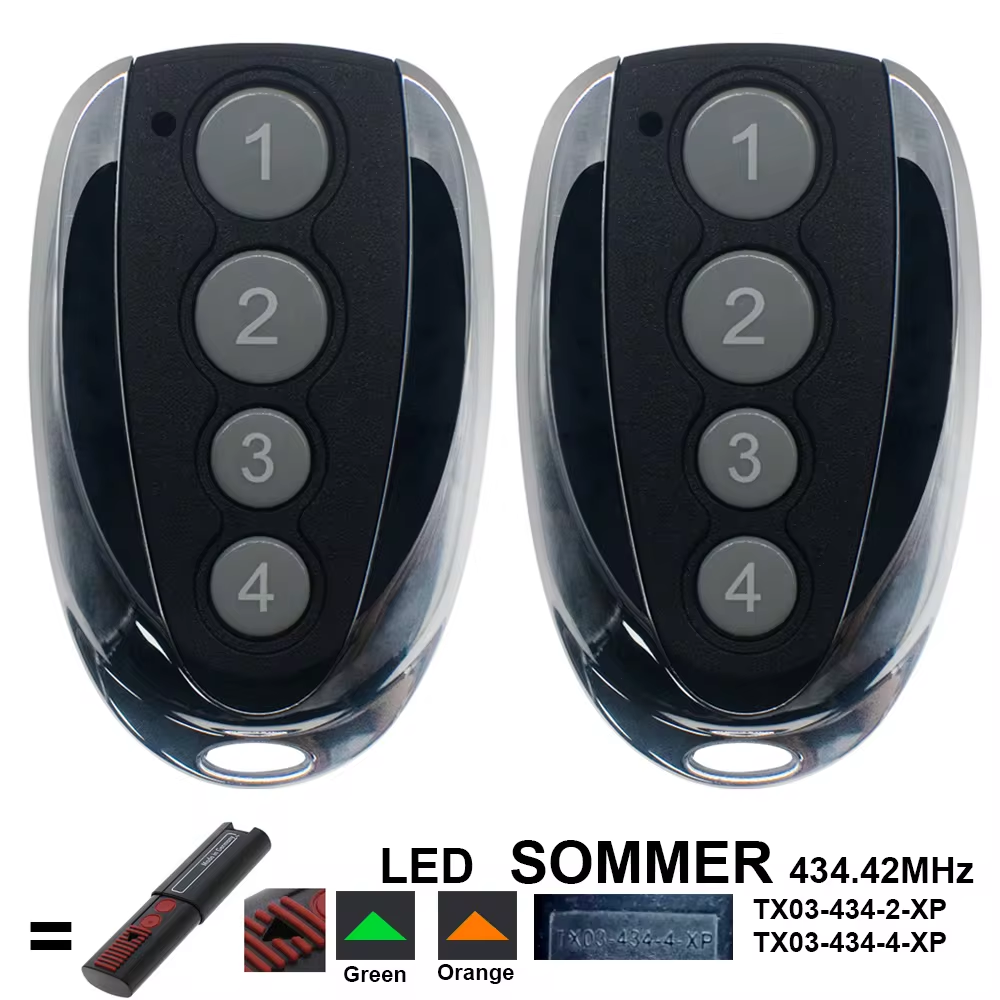 868 mhz sommer rolling code garasjefjernkontroll  tx02-868-2 4020 tx-03-868-4 tx 03-868-2 aperto 4025 4035,4021,4026 døråpner