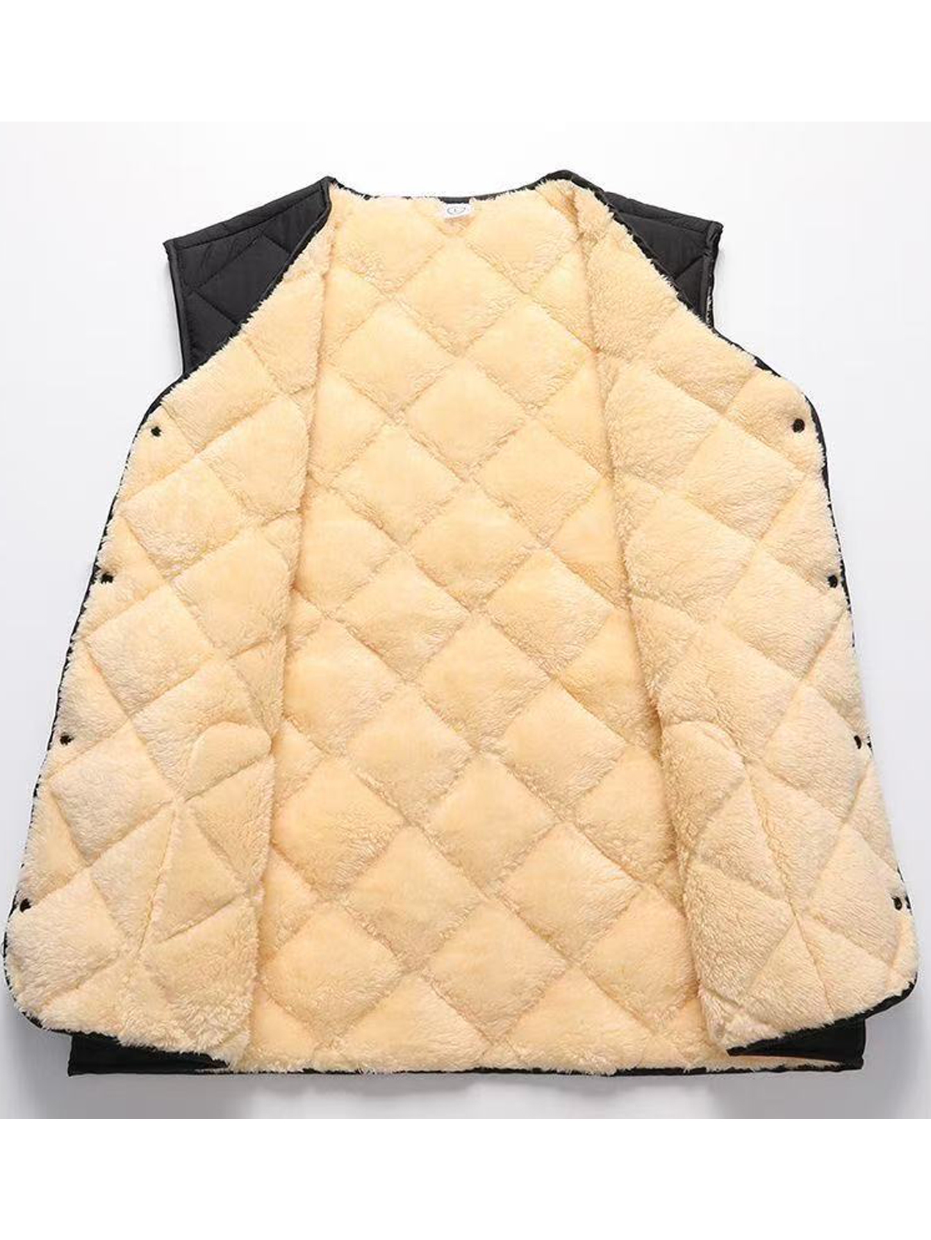 Fluwelen warm herenvest plus fluweel en verdikte versie