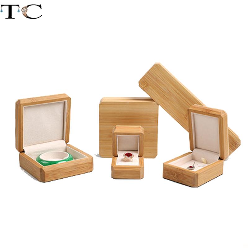 Bamboo and Wood Jewelry Packaging Box Buddhist Bead Collection Box Bamboo Wood Necklace Box Proposal Ring Box