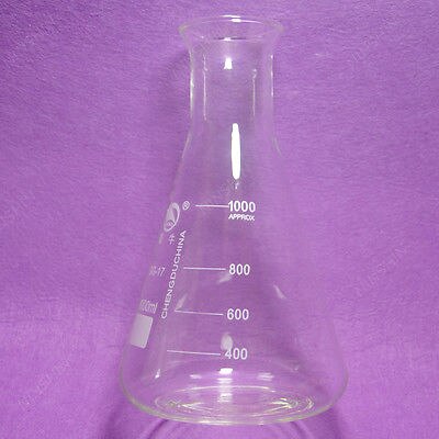 1000mL Conical Flask,Erlenmeyer Flask,with Wide Mouth,lab Glassware,5PCS/LOT