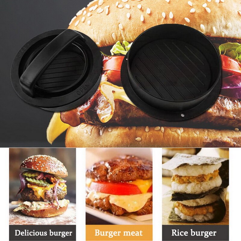 3 in1 Hamburger Hersteller Hamburger Presse Runde bilden Nicht-Stock Koch Schnitzel Hamburger Fleisch Rindfleisch Grill Burger Presse Patty Hersteller Schimmel