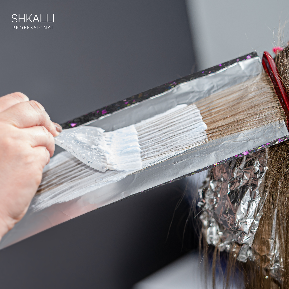 Tabla de aluminio/Balayage y paleta para blanquear el cabello, tabla de pelo SHKALLI, peluquería, tinte para colorear