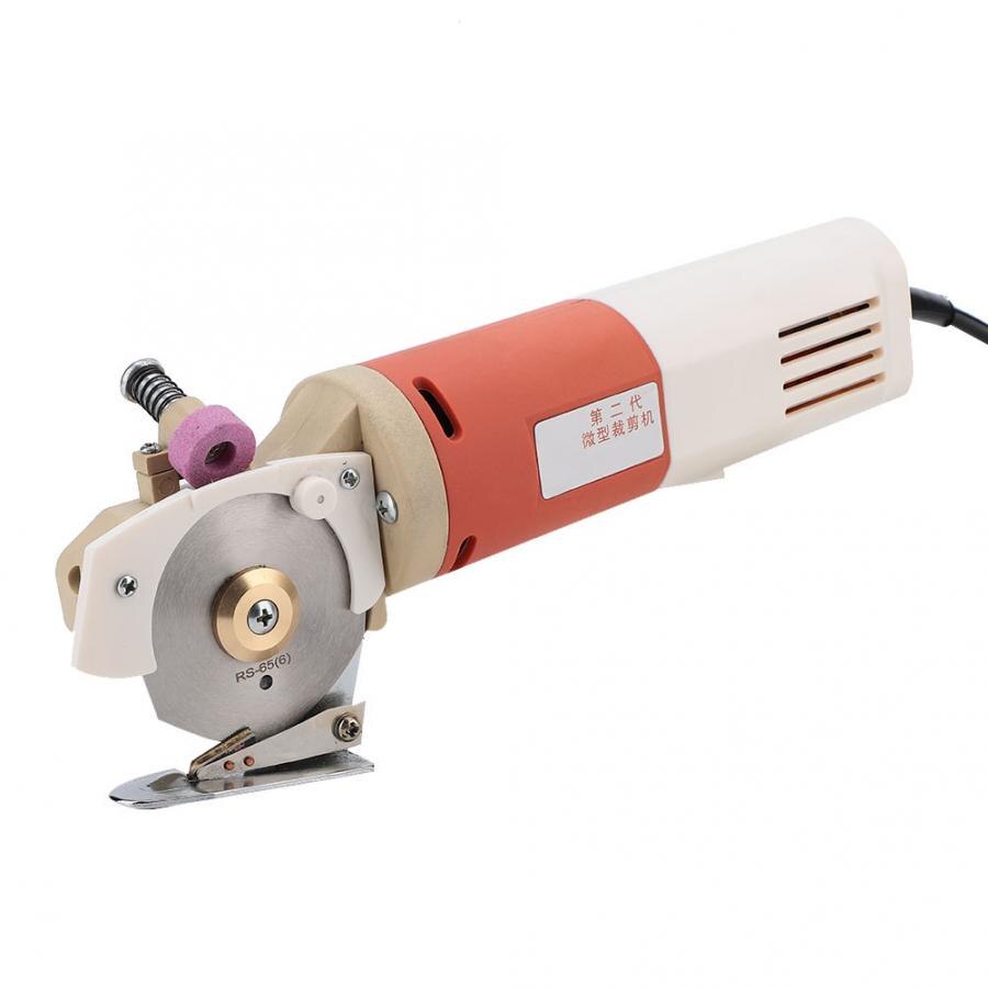 Mini Elektrische Tuch Cutter 220 V Handheld Tragbare 65mm Dreh Klinge Elektrische Runde Tuch Cutter Stoff Schneiden Maschine
