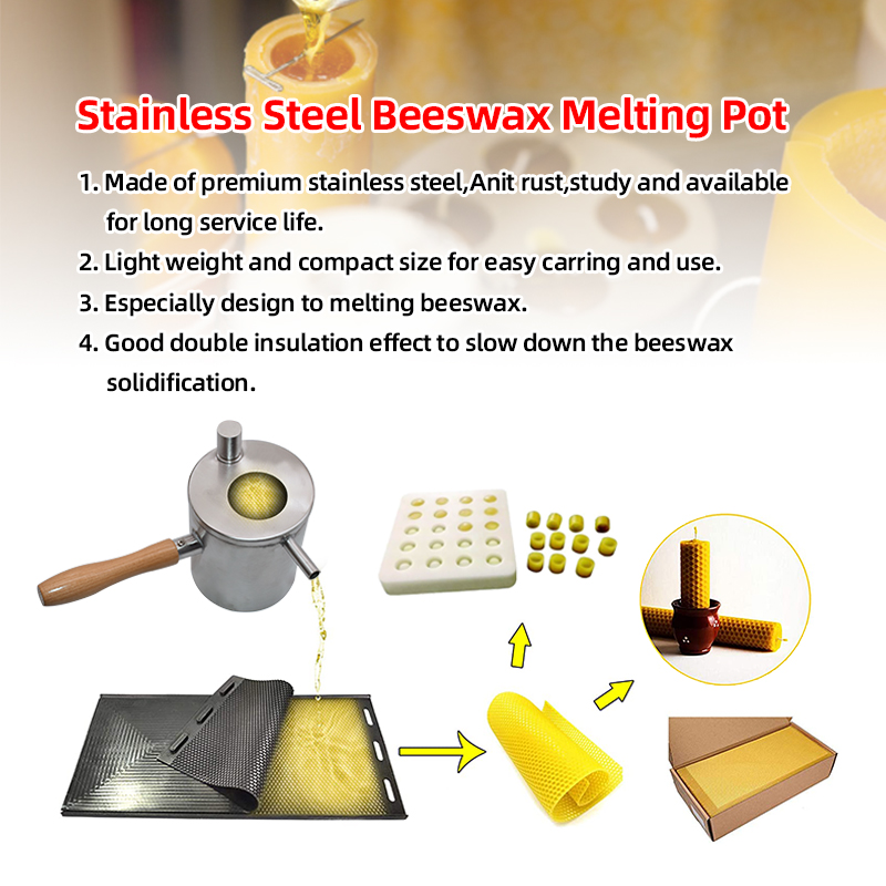 Bijenwas Smelter Bijenwas Smelten Pot Rvs Bijenwas Smelten Pot Gieten Pot Bijenteelt Tool