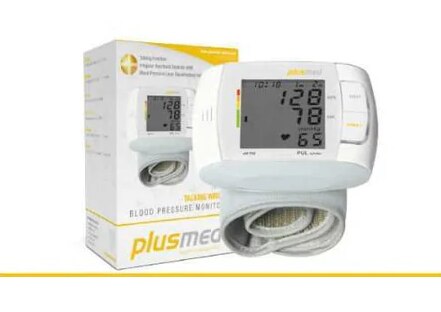 Dijital Konuşein Tansiyon Aleti Bilekten Ölçer Plusmed PM-795 Otomatik Tansiyon Aleti 6 Dilde Konuşma Hipertansiyon Göstergesi