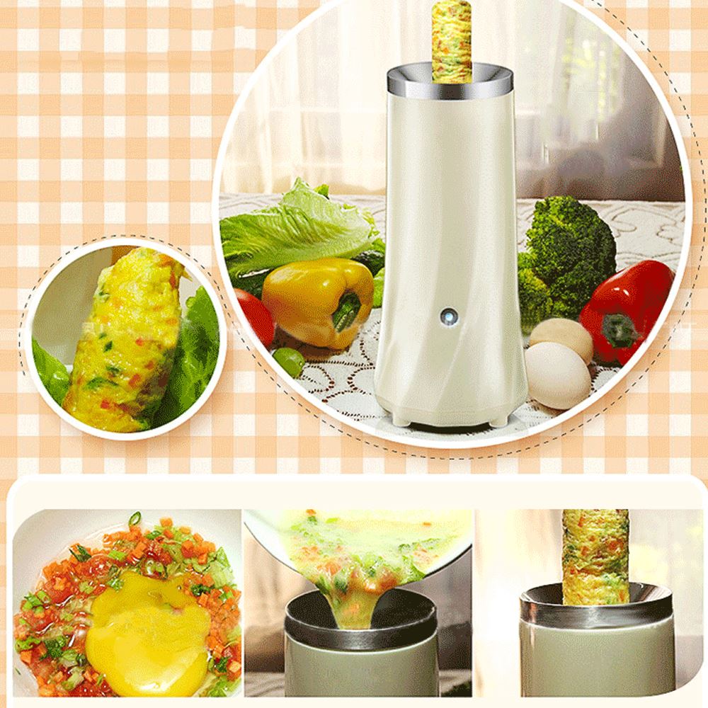 Automatic Multifunction Egg Roll Maker Electric Egg Boiler Sausage Master Machine Omelette Breakfast Kitchen Cook Tool EU Plug