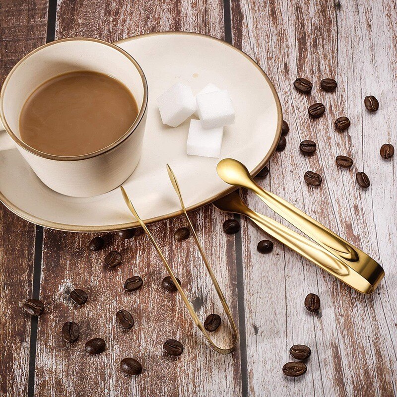 12 sztuk szczypce cukru szczypce robić lodu ze stali nierdzewnej mini szczypce robić serwowania przekąnarty szczypce małe szczypce kuchenne na spotkanie przy herbacie kawy