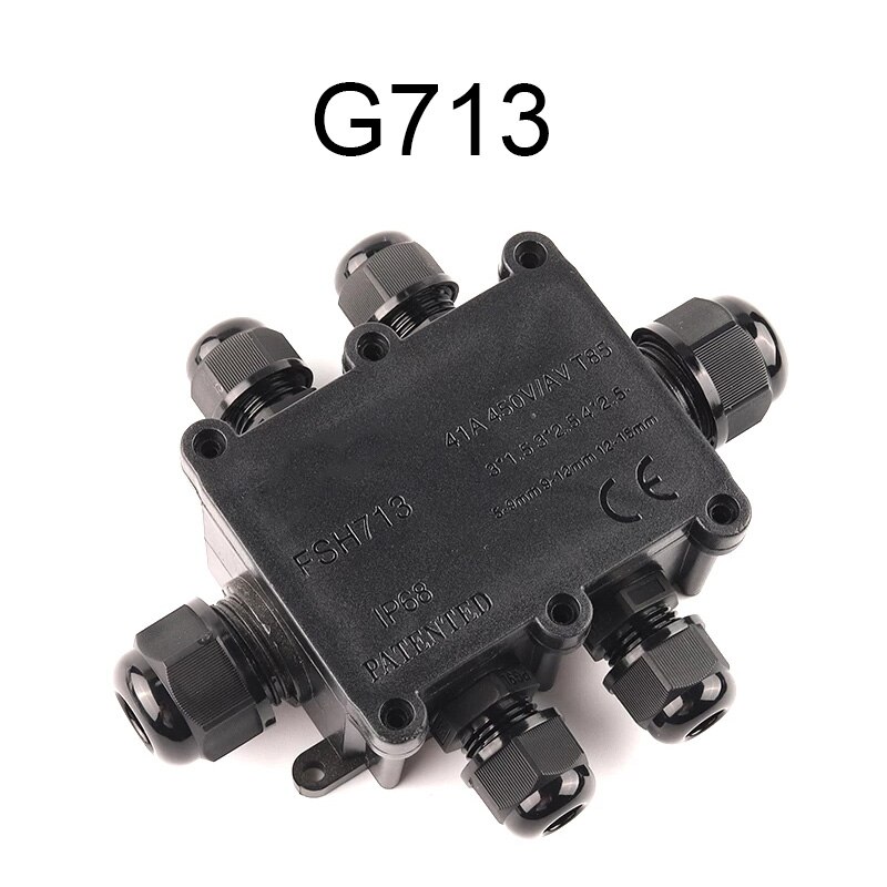 2/3/4/5/6 Way IP68 Outdoor Waterproof Cable Connector Junction Box With Terminal for Electrical Wiring Accessori
