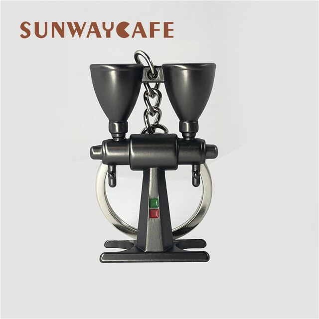 Espresso Coffeeware Accessoires Sleutelhanger Koffie Machine Handvat Moka Pitcher Sleutelhanger Draagbare Creatieve Barista Koffie Sabotage: F