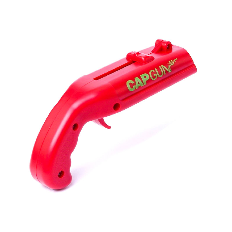 Creatieve Draagbare Flying Cap Opener Bier Flesopener Launcher Drink Opening Cap Shooter Bar Gereedschap 13X5.5X3.8 cm Shooter Opener: red