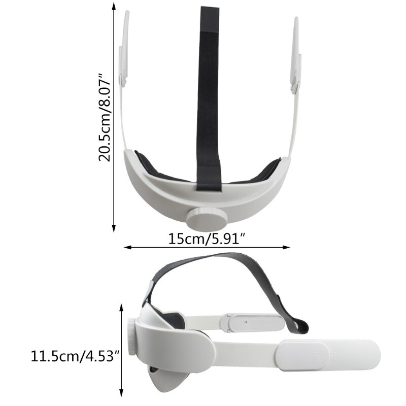 Verstellbares kopfband für oculus quest 2 vr, kopfband  t84d