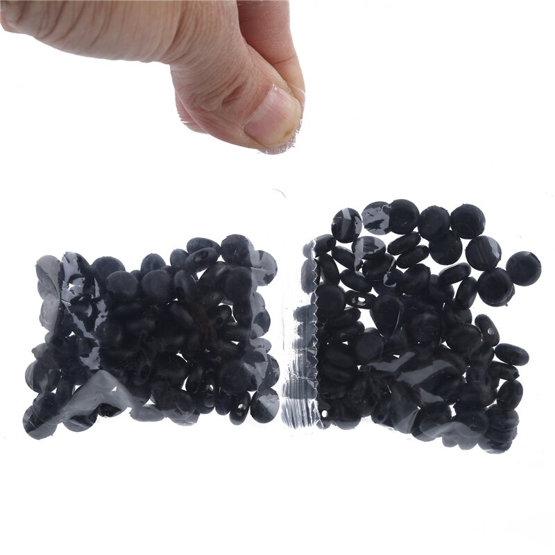 Adjustable Beads Anti-slip Mask Buckle Elastic Band Cap Plastic Flat Spiral Buckle Mask Stopper Ear Cord Drawstring Button: 50 black