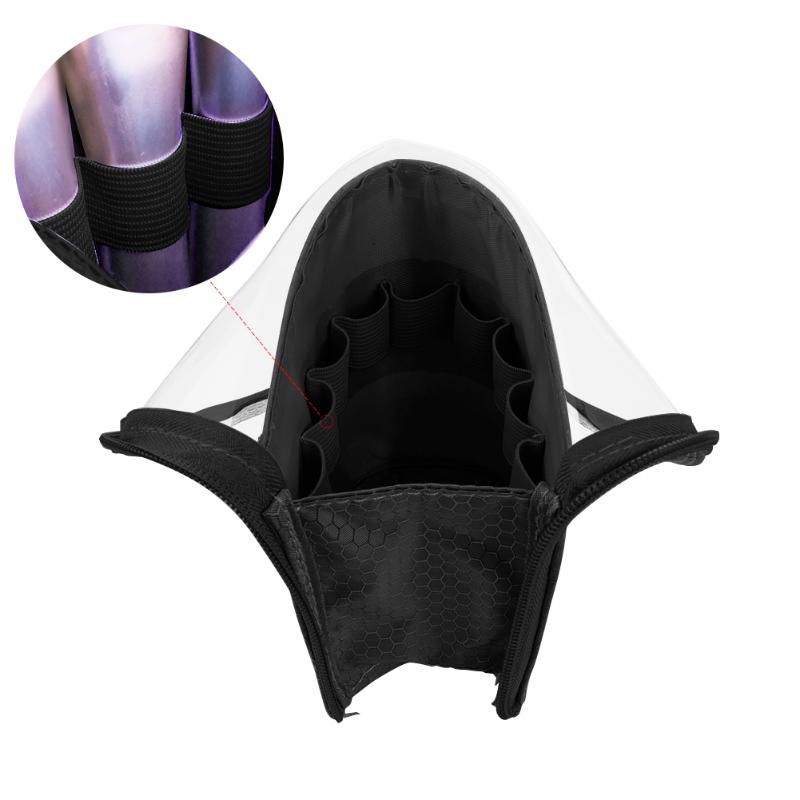 Portapinceles de maquillaje portátil, estuche para maquillaje a prueba de polvo, organizador de brochas cosméticas, cepillo para mujeres, organizador de herramientas de maquillaje