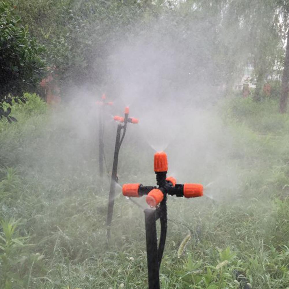 5-Head Micro Irrigatiesysteem Mist Mist Koeling Nozzle Hand Sproeier Tuin Kas Verstelbare Afsluitbare Spray Mist Nozzle: Default Title