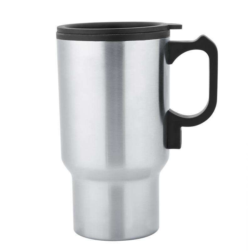Car Based Heating Stainless Steel Cup Kettle Travel Trip Coffee Tea Heated Mug Motor Water For Car Or Truck Use Tool