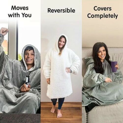 Oversize Hoody Sweatshirt Sofa Deken Voor Vrouwen Hoodie Sweatshirt Sherpa Jassen Comfy Trui Kerst Sudadera Mujer