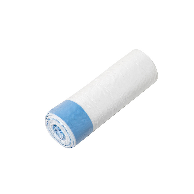 15 stks/rol Dikke Vuilniszakken, Afscheurbare Trekkoord Prullenbak Liners, Voor Thuis, Keuken, Restaurant, woonkamer, Vuilnis Sorteren: Light Grey