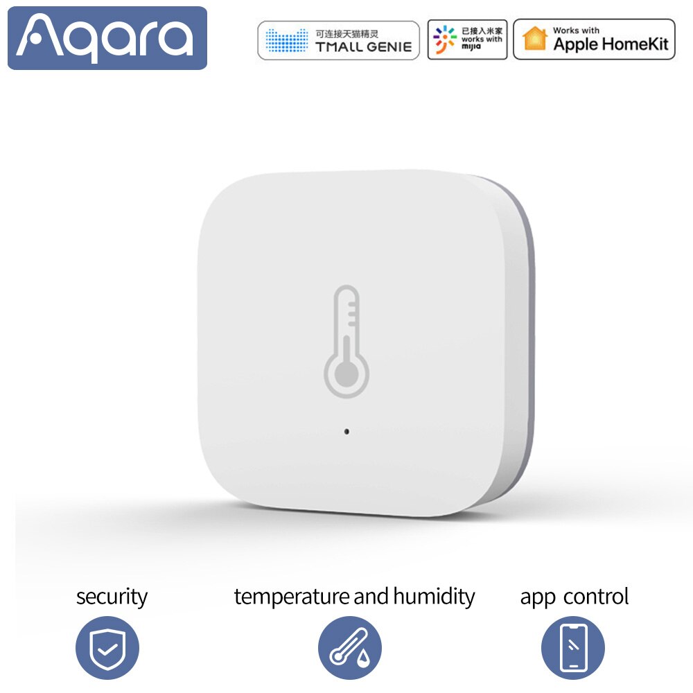 Aqara Temperature Sensor Smart Thermometer Air Pressure Humidity Environment Sensor Remote Control Zigbee For Xiaomi Mihome: 1PSC