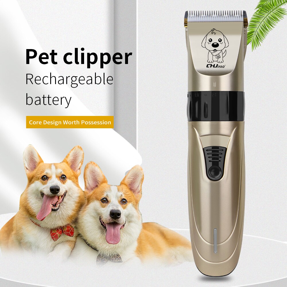 Professionele Hond Haar Clipper Oplaadbare Draadloze Dier Grooming Clippers Elektrische Hond Haar Trimmer Haar Snijden Mahine