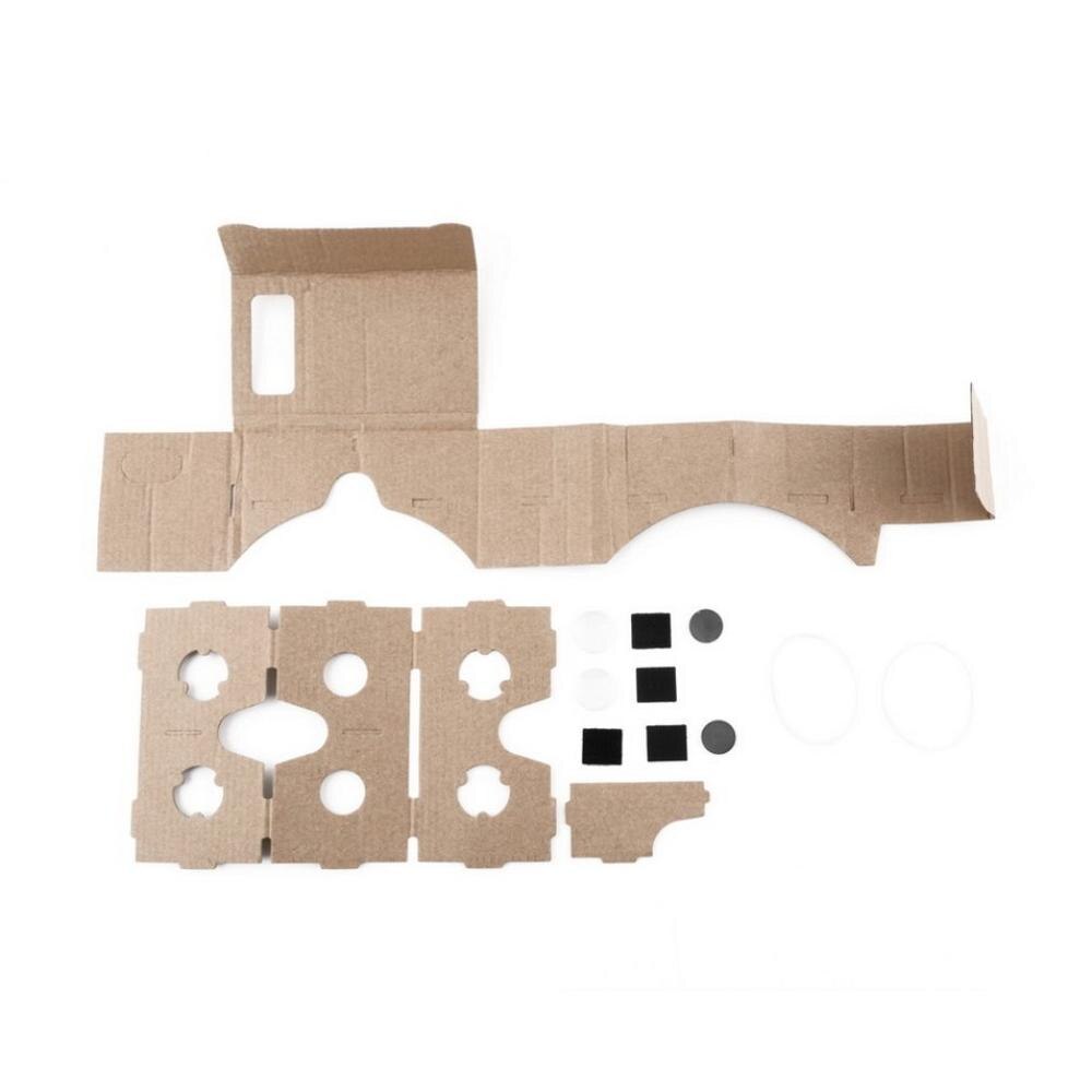 Klara diy kartong 3d vr virtual reality-glasögon för smartphone diy-magnet google cardboards glasögon