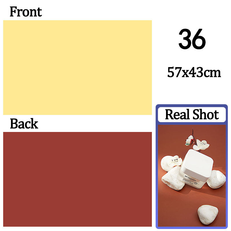 Cenários fotográficos papel de parede 57*43cm 2 lados cor sólida fundo adereços de papel para estúdio fotográfico produto de sessão cosméticos: Damasco