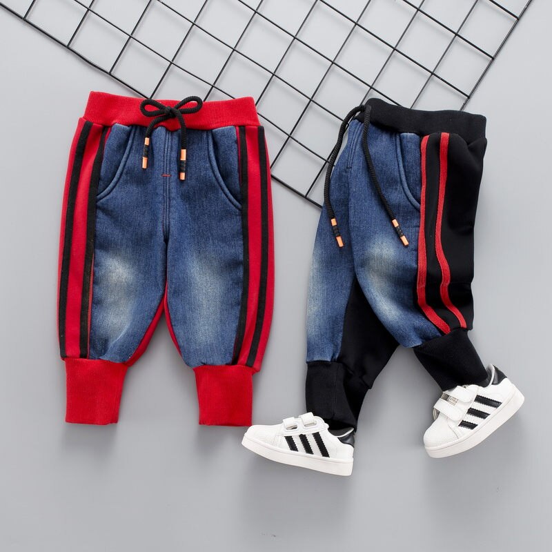 Kids Elastische Band Broek Mode Meisjes Jeans Kinderen Jongens Gat Jeans Kids Denim Broek Baby Jean Baby Kleding