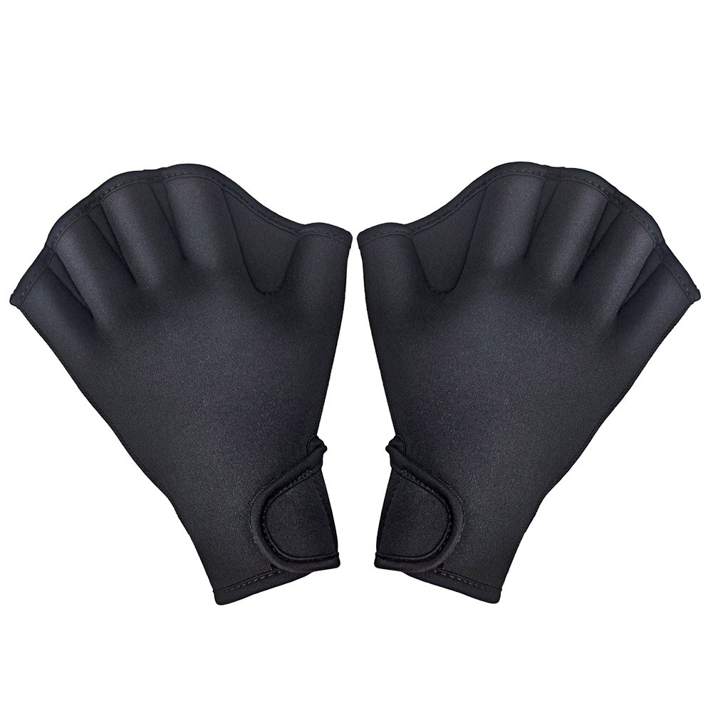 1 paar Schwimmen Handschuhe Aquatische Fitness Wasser Widerstand Aqua passen Paddel Ausbildung Finger Handschuhe ENA88