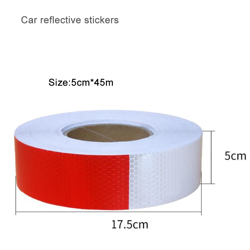 5*30cm 45m Reflection Safety Sticker Reflective Tape Reflective Sticker For Car Seguridad Sticker Reflective Fabri Night Light: 5cmX45m