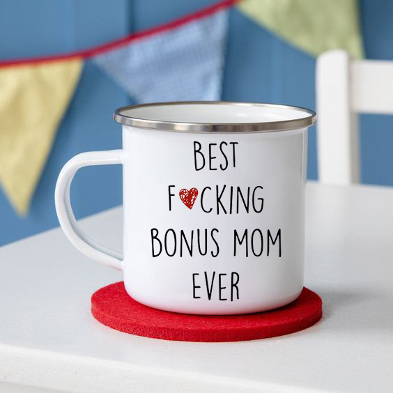 Meilleurs Bonus Maman Tasse Belle-Mère Tasses à Café Maman Tasse À Café Étape Maman Boire Tasses de Fête Des Mères pour Bonus Maman D'anniversaire