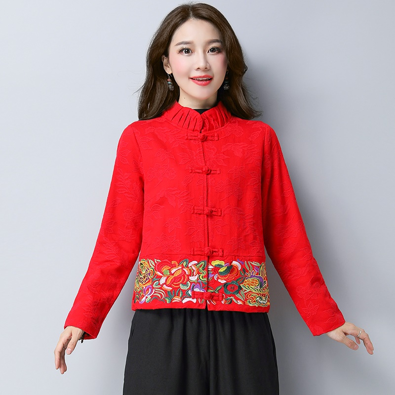 Chinese Style Clothing Women Clothes 2022 Chinese Traditional Women Hanfu Clothing Tang Suit Chinese Ancient Linen Shirts KK4399: 1 / M