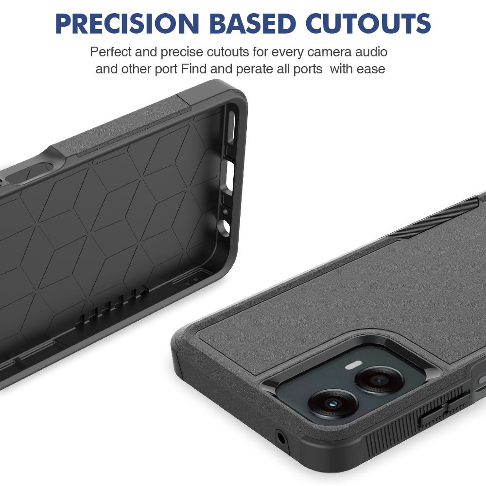 Moto G 5G Protective Phone Case Shockproof Case Dual Layer Hard Cover for Motorola G 5G With Screen Protector