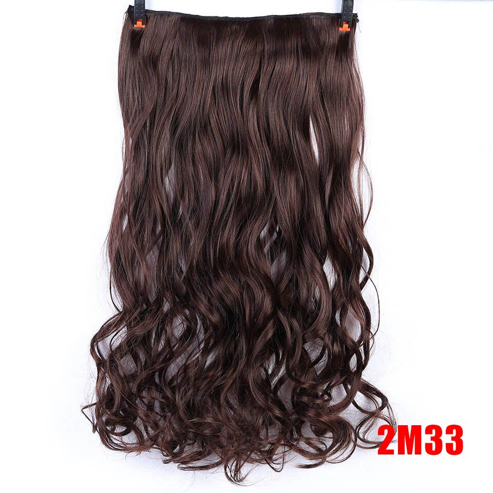 LM Extension capillaire synthétique à Clip | Postiche longue tendance une pièce, couleurs entordées à la , Extension capillaire avec pince: B901-2M33