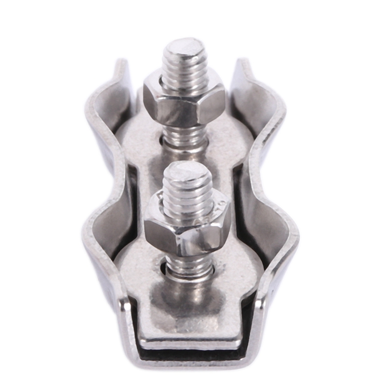 12Pcs Poly Rope Connector Wires Splicer 304 Stainless Steel Connector for Electric Fences